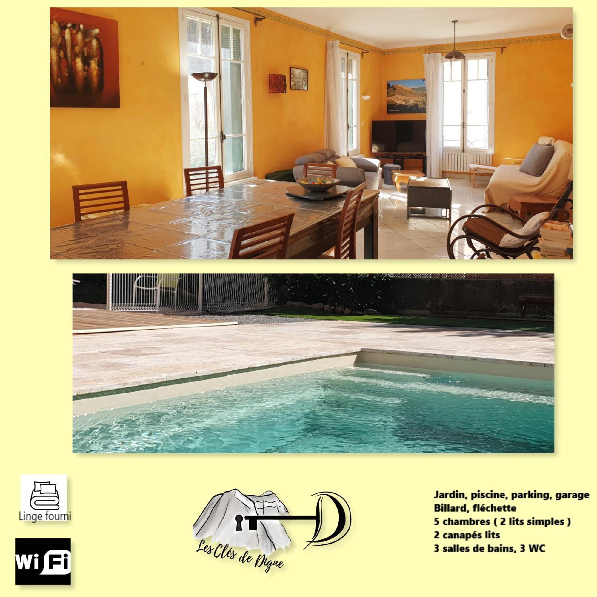 Tres Bel Appartement Avec Piscine Digne-les-Bains ภายนอก รูปภาพ